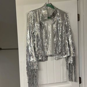 Sequin Fringe jacket